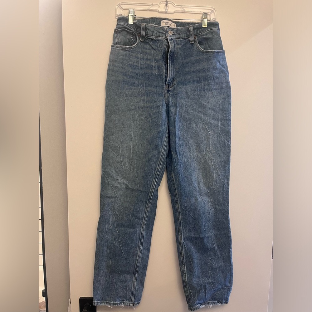 Abercrombie 90s Straight Ultra High Rise Jeans Curve Love